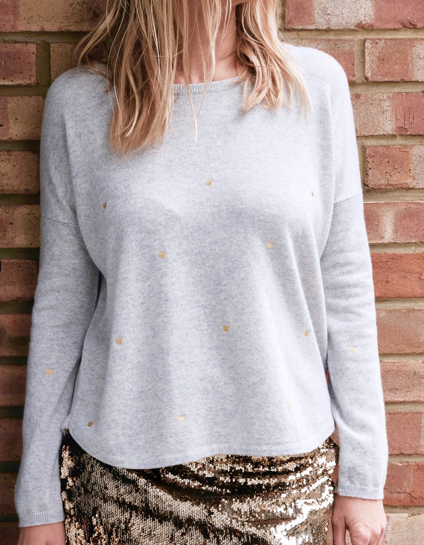 The Hundred Crowns cashmere jumper, part of the designer knitwear collection at by Malin Darlin.