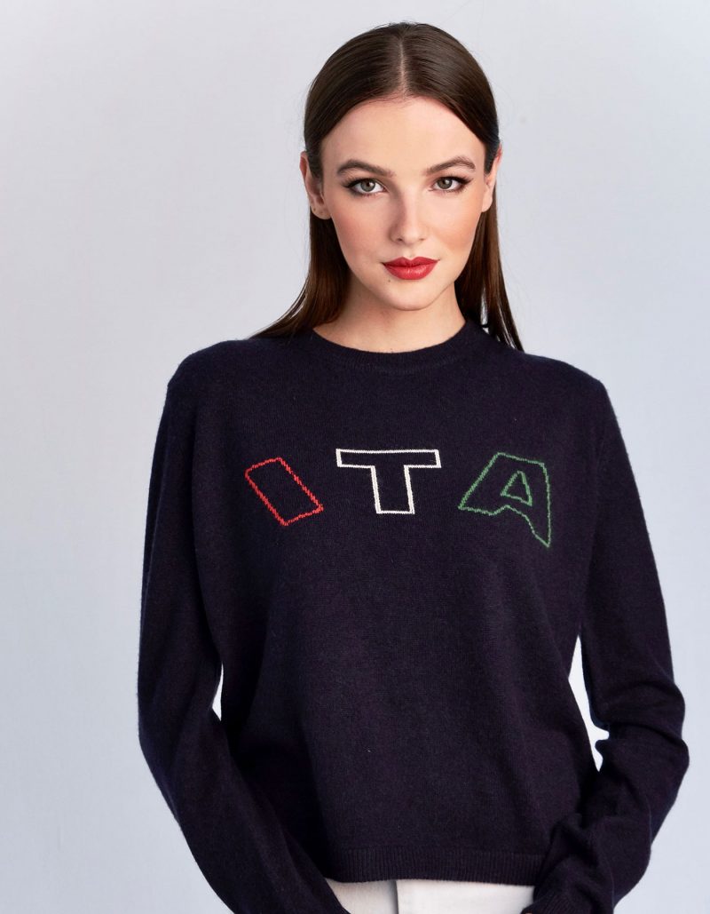 Designer Italian cashmere knitwear.