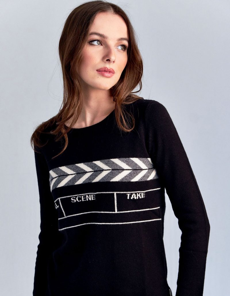 malin darlin Scene black cashmere jumpers.