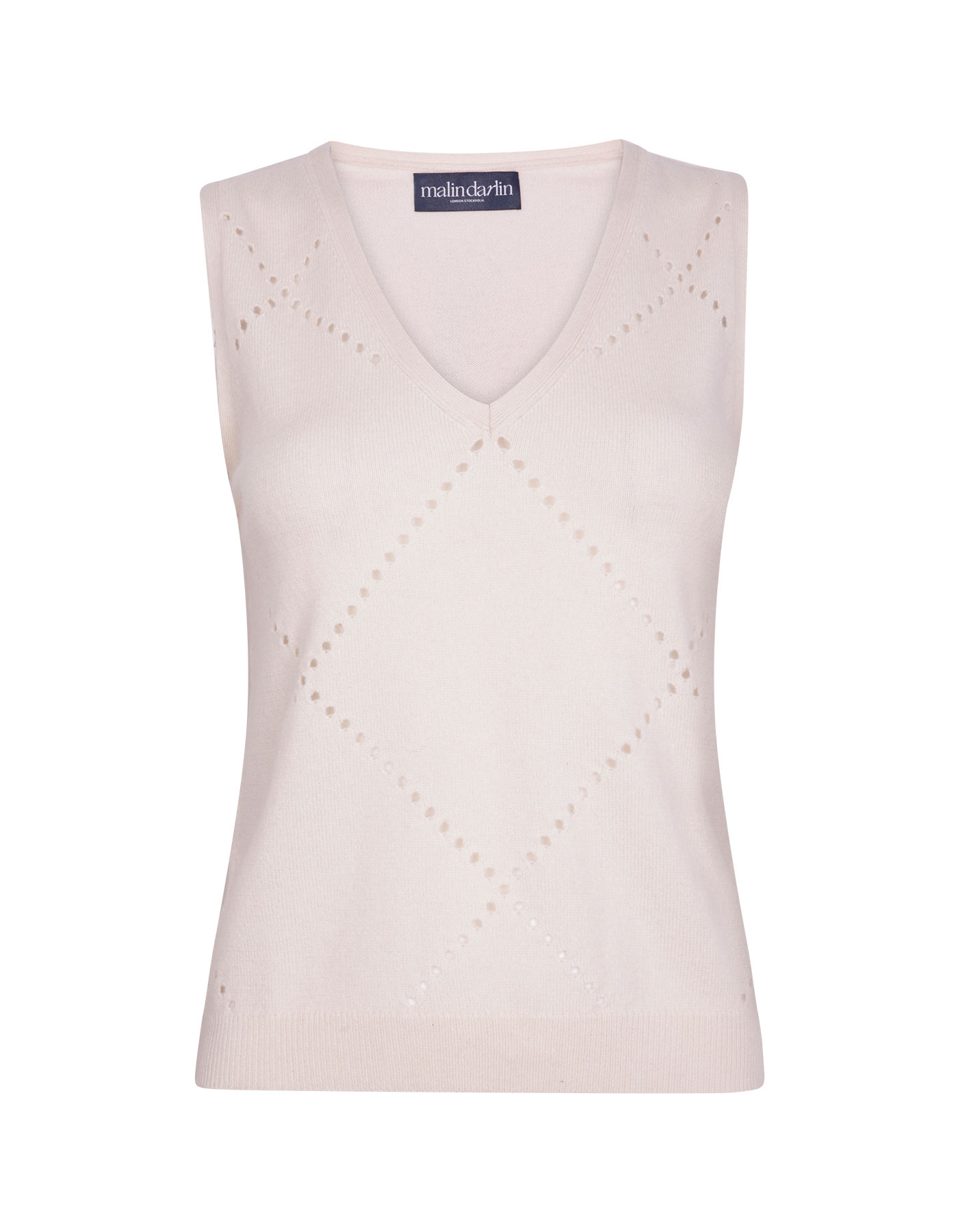 Katie cashmere vest tops at malin darlin UK.