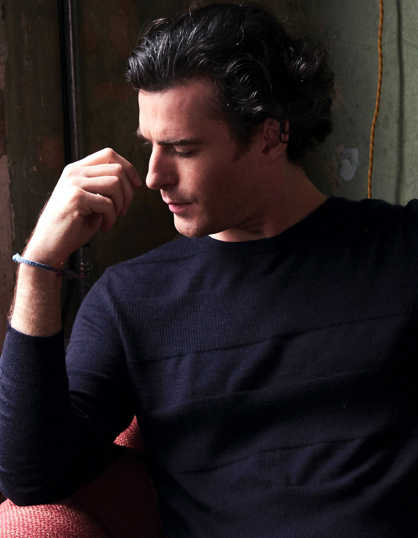 malin darlin Gatsby mens cashmere jumper.