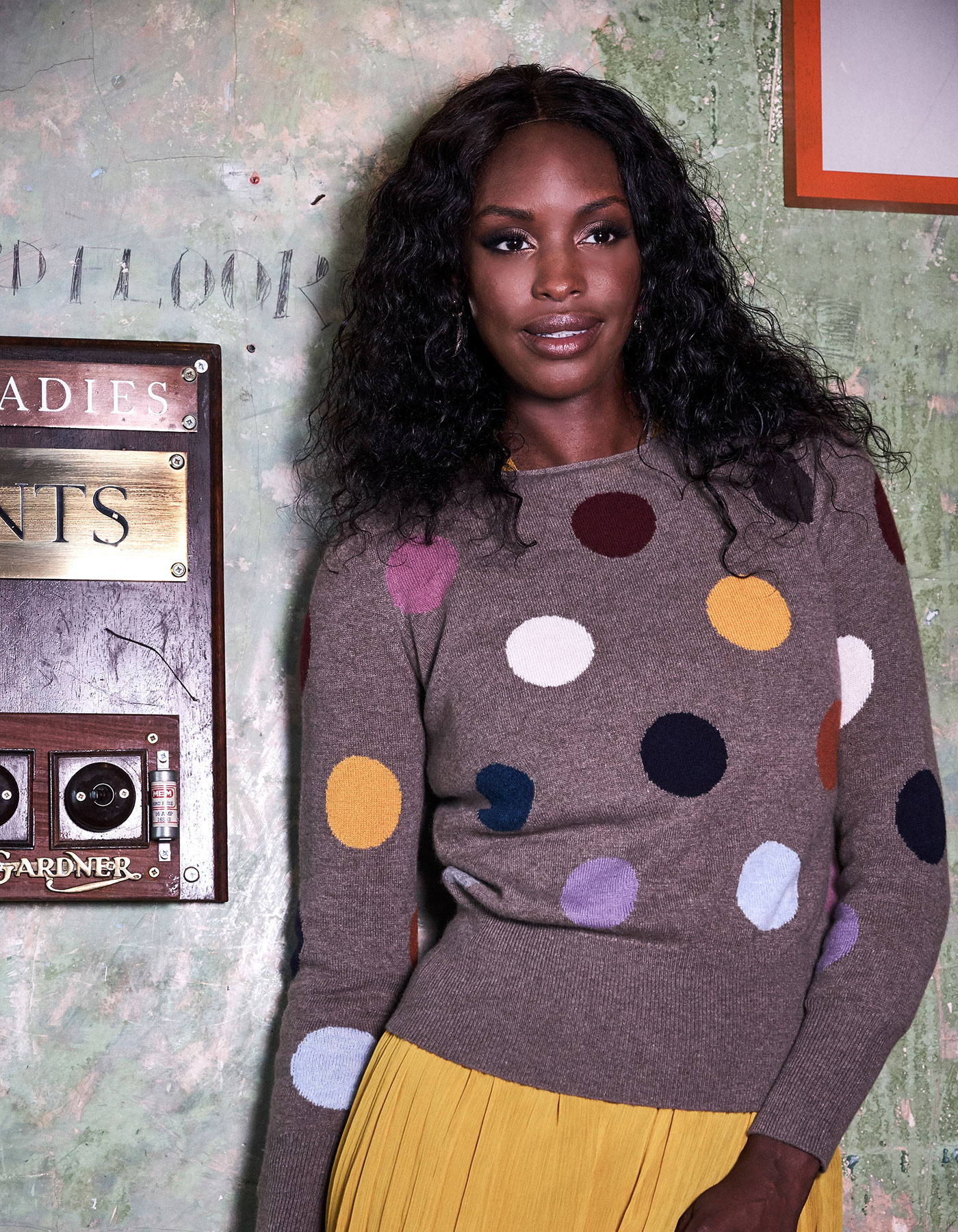 Cashmere Spot jumper, part of the womens cashmere knitwear collection at malin darlin.