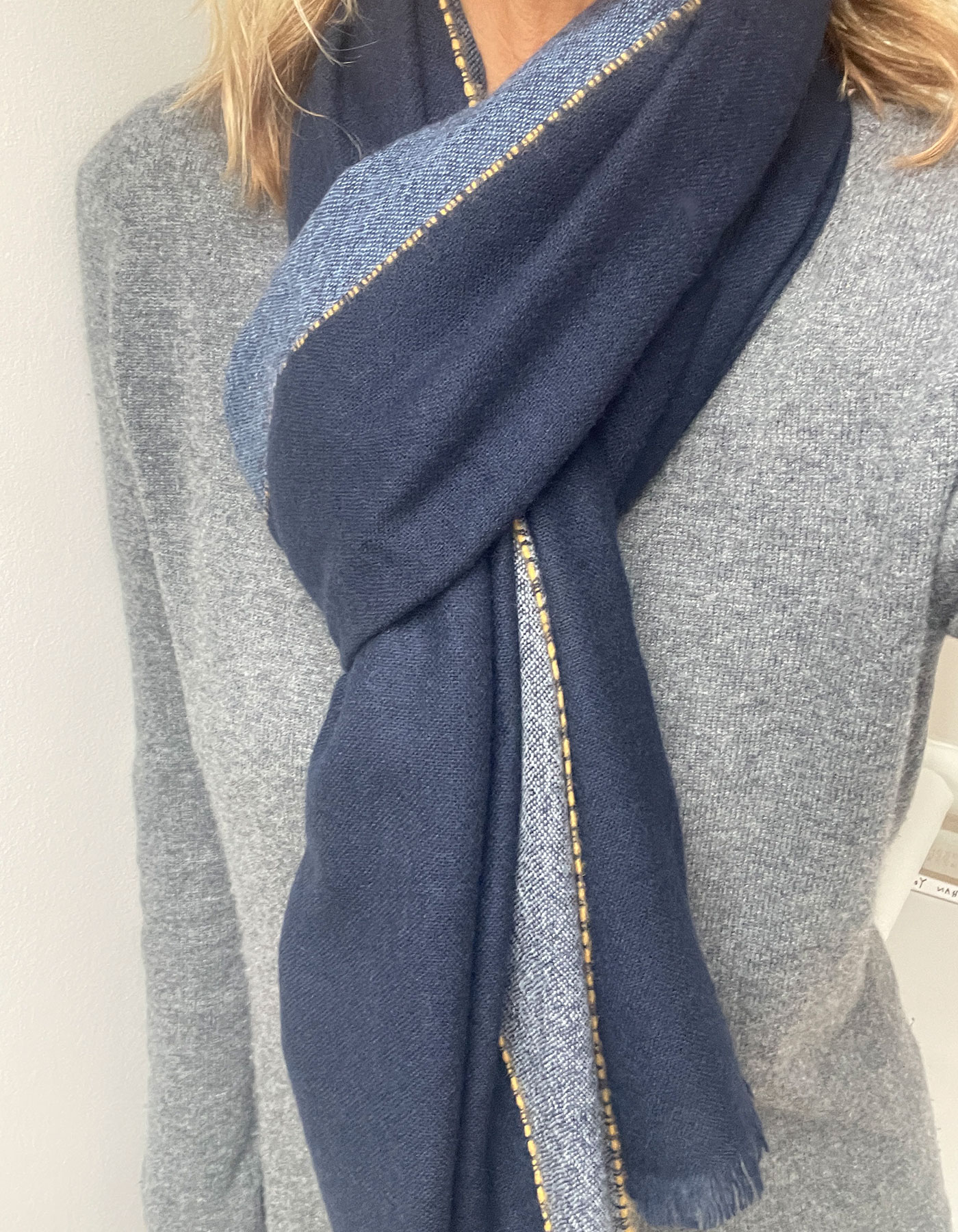 Joey Woven Scarf | Blue